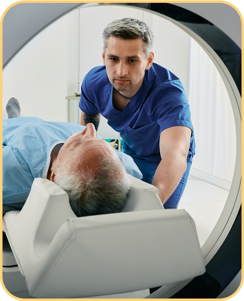 Doctor Performing a Cystoscopy